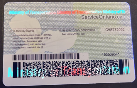 Ontario Fake ID